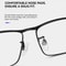 Ultra Light Pure Titanium Myopia Glasses Frame | Durable Optical Eyeglass Frames for Women & Men, Stylish Female