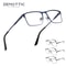 Fashion Square Eyewear for Men, Titanium Alloy Ultralight Optical Glasses Frame Non-Prescription Metal Eyeglasses