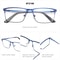 Fashion Square Eyewear for Men, Titanium Alloy Ultralight Optical Glasses Frame Non-Prescription Metal Eyeglasses