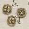Vintage Charms Horseshoe Lucky Clover Antique Pendant, Tibetan Bronze Silver DIY Jewelry Making Supplies