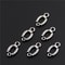 Silver Color Tone Horseshoe Hole Necklace & Bracelet Charms Horseshoe Hole Connectors DIY Jewelry Making Handmade Craft