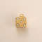 GoldPlated Small Pendant With Love Airplane Letters Smiling Face  Horseshoe Color Preserved Fashion