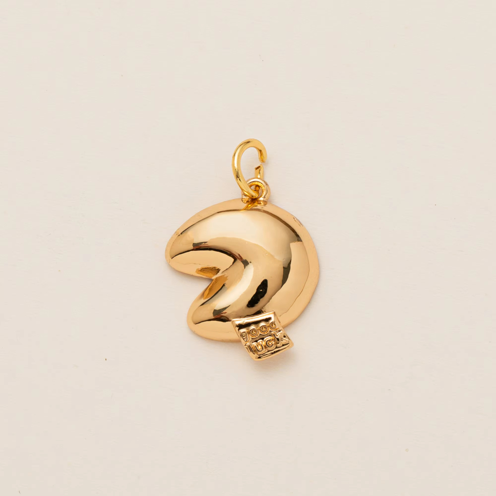 GoldPlated Small Pendant With Love Airplane Letters Smiling Face  Horseshoe Color Preserved Fashion