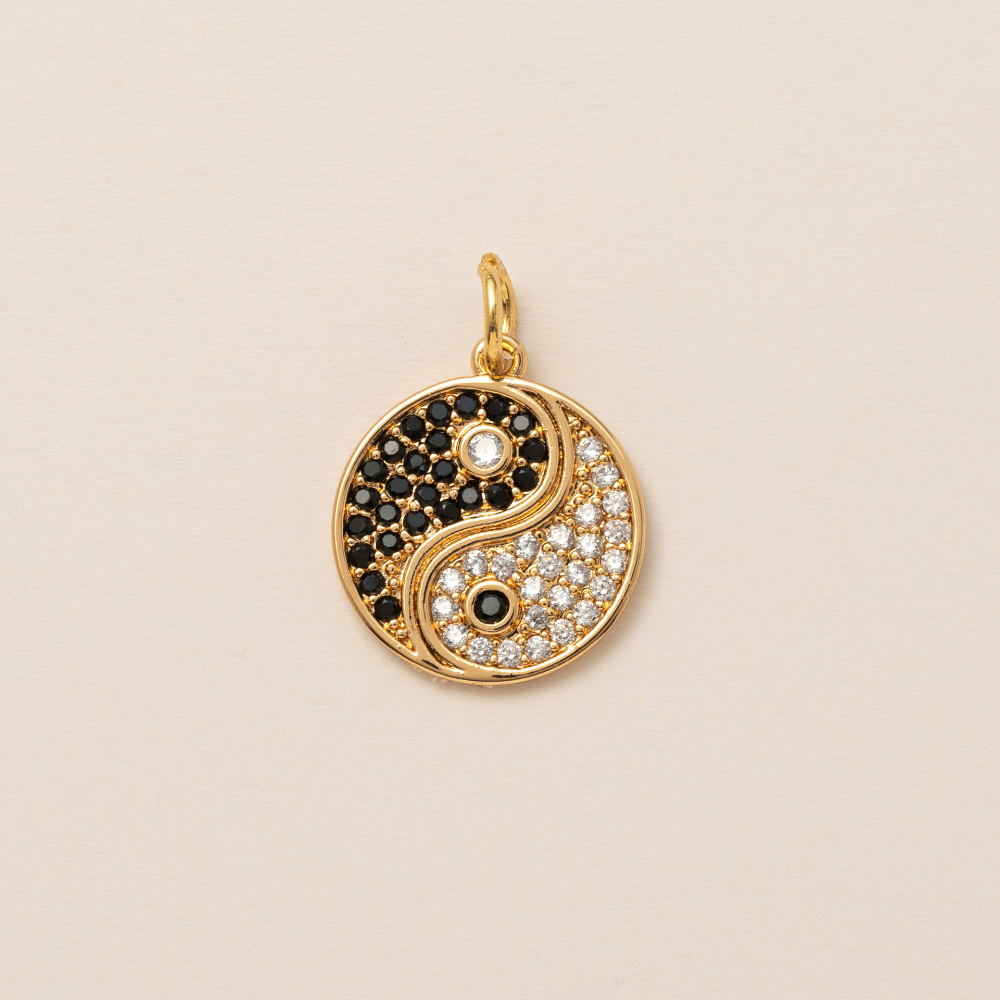 GoldPlated Small Pendant With Love Airplane Letters Smiling Face  Horseshoe Color Preserved Fashion