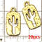 Western Cowboy Charms Set Alloy Horseshoe Cactus Hat Boots Pendants For DIY Jewelry Making Bracelet 6