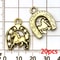 Western Cowboy Charms Set Alloy Horseshoe Cactus Hat Boots Pendants For DIY Jewelry Making Bracelet 7