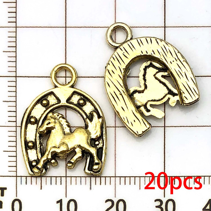 Western Cowboy Charms Set Alloy Horseshoe Cactus Hat Boots Pendants For DIY Jewelry Making Bracelet 7