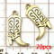 Western Cowboy Charms Set Alloy Horseshoe Cactus Hat Boots Pendants For DIY Jewelry Making Bracelet 15