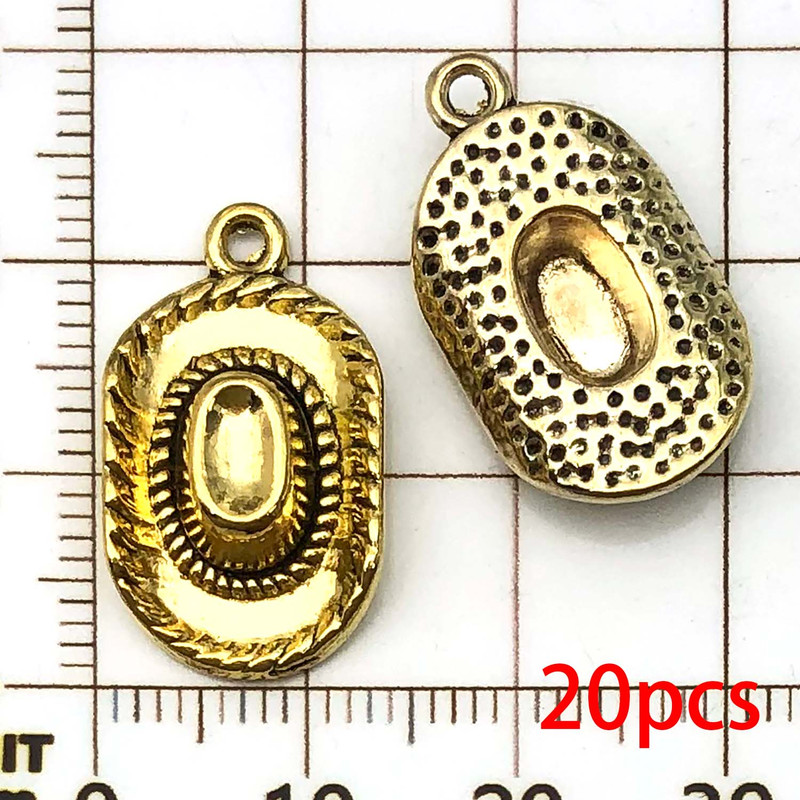 Western Cowboy Charms Set Alloy Horseshoe Cactus Hat Boots Pendants For DIY Jewelry Making Bracelet 20