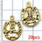 Western Cowboy Charms Set Alloy Horseshoe Cactus Hat Boots Pendants For DIY Jewelry Making Bracelet 21