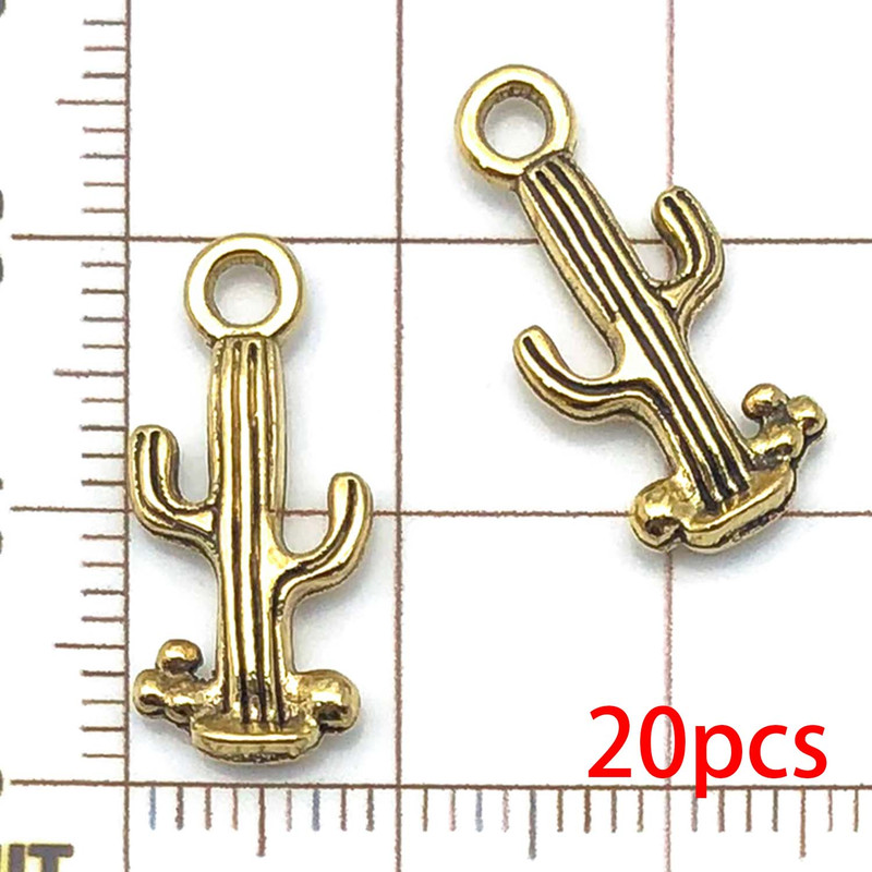 Western Cowboy Charms Set Alloy Horseshoe Cactus Hat Boots Pendants For DIY Jewelry Making Bracelet 24