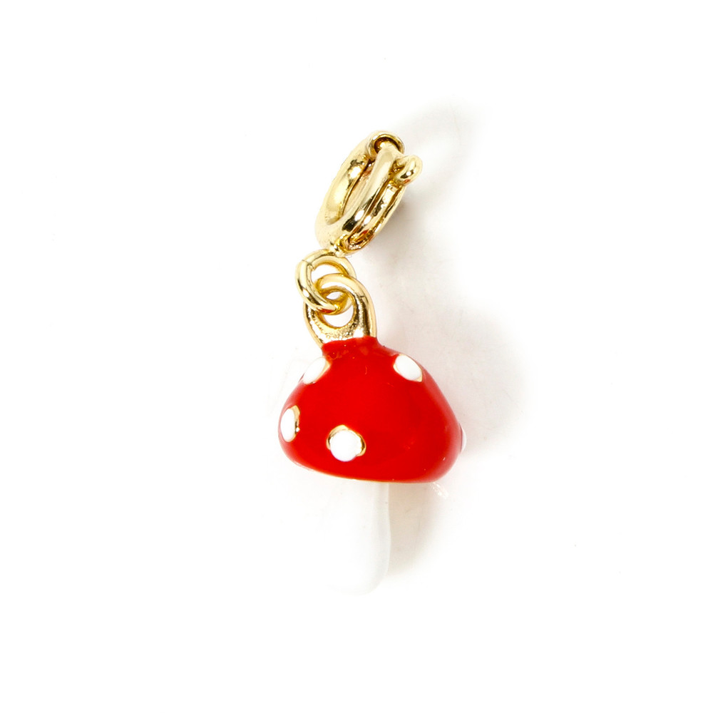 Gold Plated Brass Charms With Spring Ring Clasp Heart  Horseshoe Pendants For DIY Necklace  Bracele 7