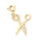 Gold Plated Brass Charms With Spring Ring Clasp Heart Horseshoe Pendants For DIY Necklace Bracele 9