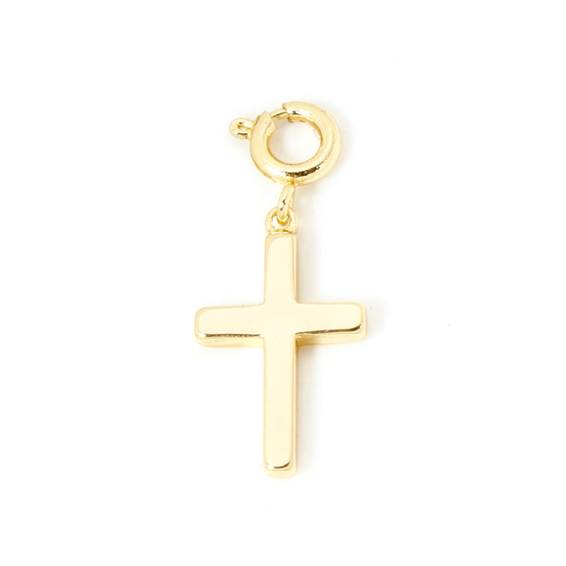 Gold Plated Brass Charms With Spring Ring Clasp Heart  Horseshoe Pendants For DIY Necklace  Bracele 13