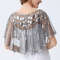 Retro Beaded Sequin Flapper Shawl Loose Decoration Outerwear Short Cape Evening Party Ladies Cloak 5