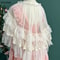 Sweet Kawaii Lolita Short Shawl Coat Women Lace Mesh Gothic Retro Cute Princess Capes Open Front Po 1
