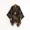 Elegant Indian Nepalese Style Geometric Tassel Split Women Shawl Warm Air Conditioning Room Lady Cl 9