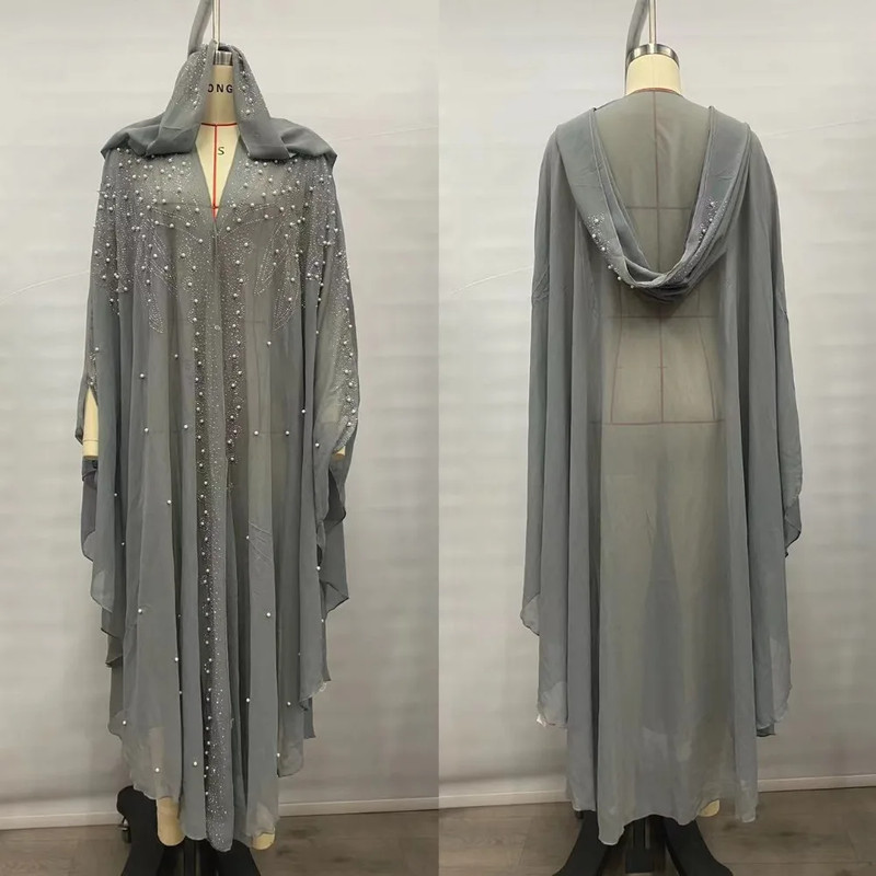 Vintage Thin Hooded Cloak Women Clothing Cape Dress Fashion Ponchos Coats  Jackets With Bling Diamo 5