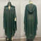 Vintage Thin Hooded Cloak Women Clothing Cape Dress Fashion Ponchos Coats  Jackets With Bling Diamo 6