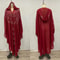 Vintage Thin Hooded Cloak Women Clothing Cape Dress Fashion Ponchos Coats Jackets With Bling Diamo 16