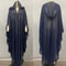 Vintage Thin Hooded Cloak Women Clothing Cape Dress Fashion Ponchos Coats Jackets With Bling Diamo 17