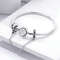 Sterling Silver Safety Chain Beads Aircraft Earth Camera Daisy Silicone Charms for Original Bracelets DIY Jewelry Women