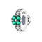 Sterling Silver Rainbow Zircon Butterfly Dragon Beads, Colorful Silicone Stopper Charms Fit DIY Bracelets Jewelry