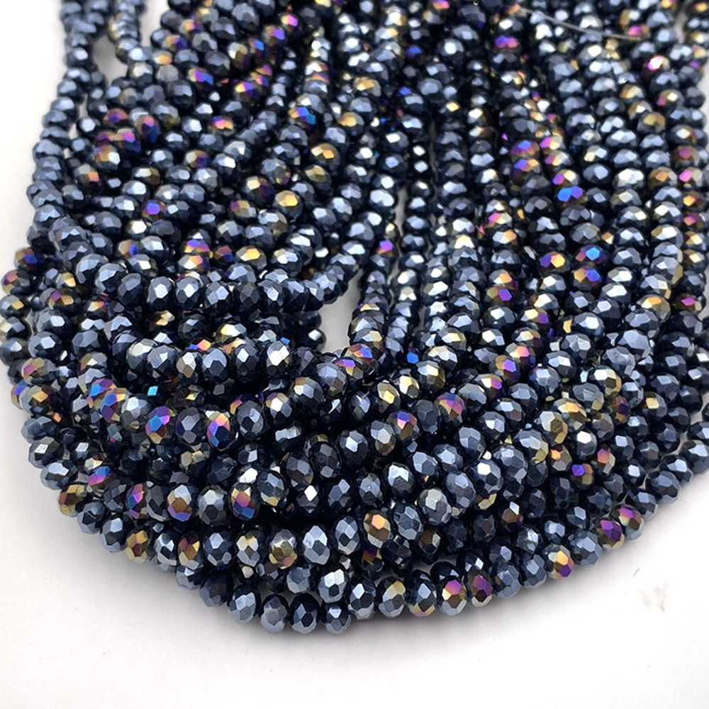 Crystal Beads Rondelle Loose Spacer Glass Faceted Beads For Jewelry Making DIY Needlework Bracelets 0