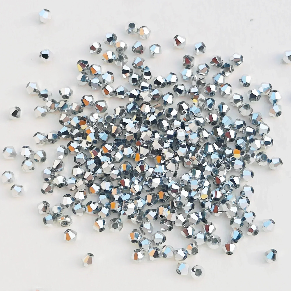 Shiny Faceted Austria Crystal Beads Bicone Spacer Loose Beads For DIY Jewelry Making Bracelets Neck 10