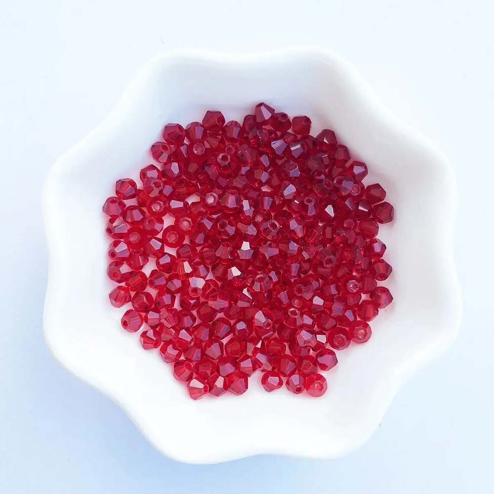 Shiny Faceted Austria Crystal Beads Bicone Spacer Loose Beads For DIY Jewelry Making Bracelets Neck 11