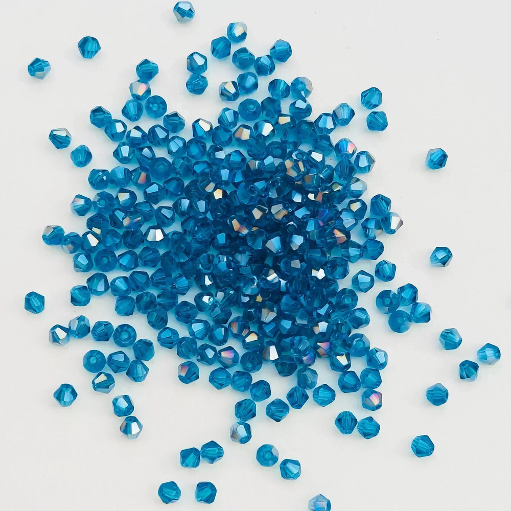 Shiny Faceted Austria Crystal Beads Bicone Spacer Loose Beads for DIY Jewelry Making Bracelets, Necklaces & Pendants