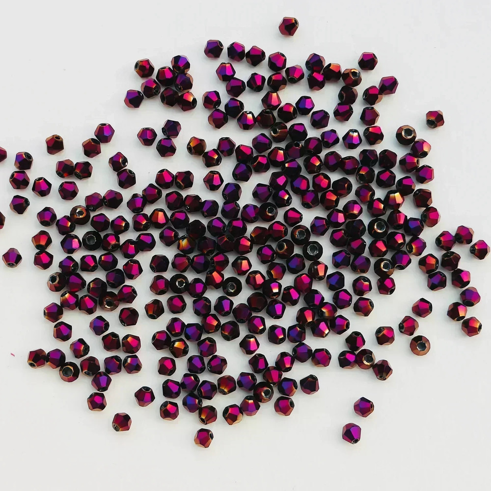 Shiny Faceted Austria Crystal Beads Bicone Spacer Loose Beads for DIY Jewelry Making Bracelets, Necklaces & Pendants