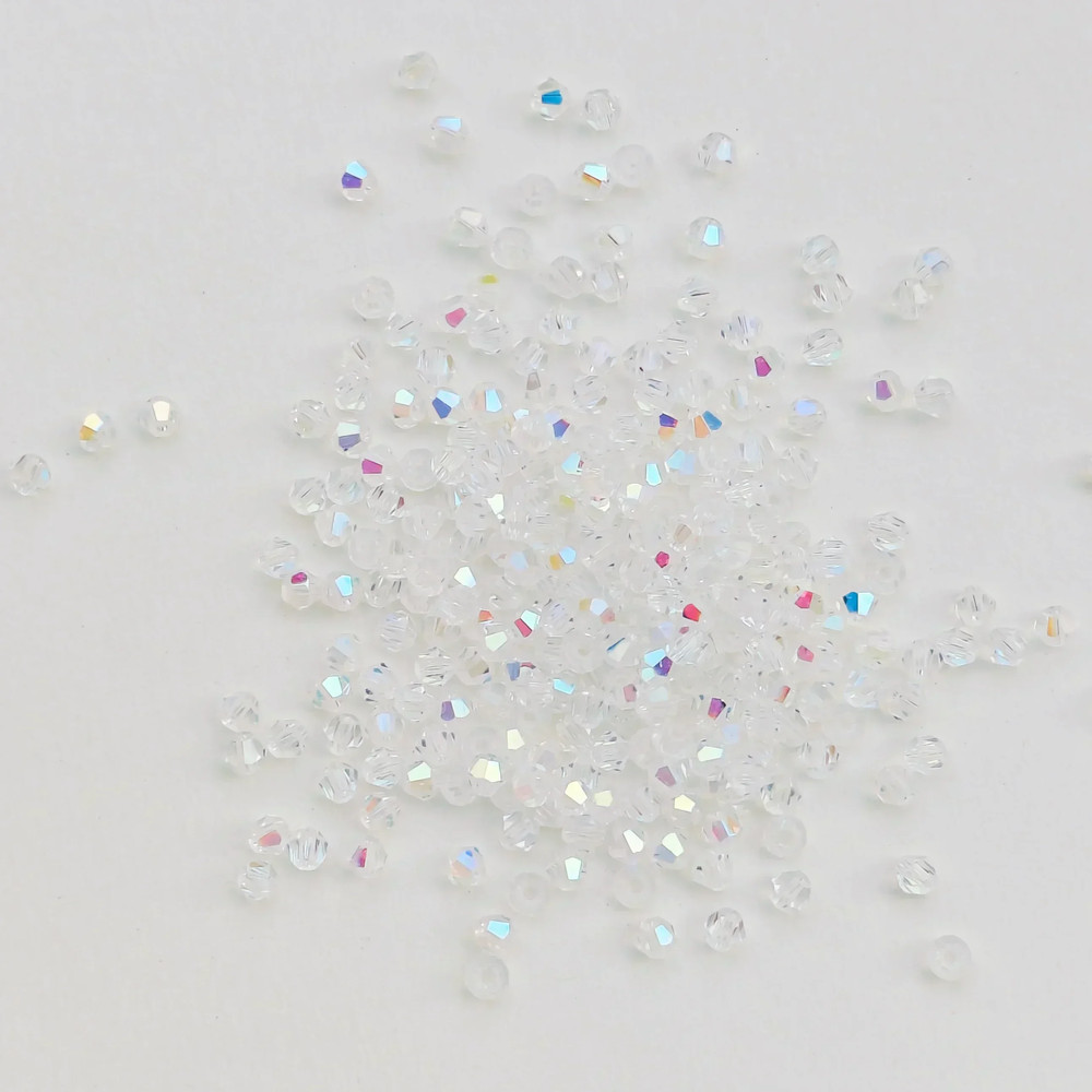 Shiny Faceted Austria Crystal Beads Bicone Spacer Loose Beads for DIY Jewelry Making Bracelets, Necklaces & Pendants
