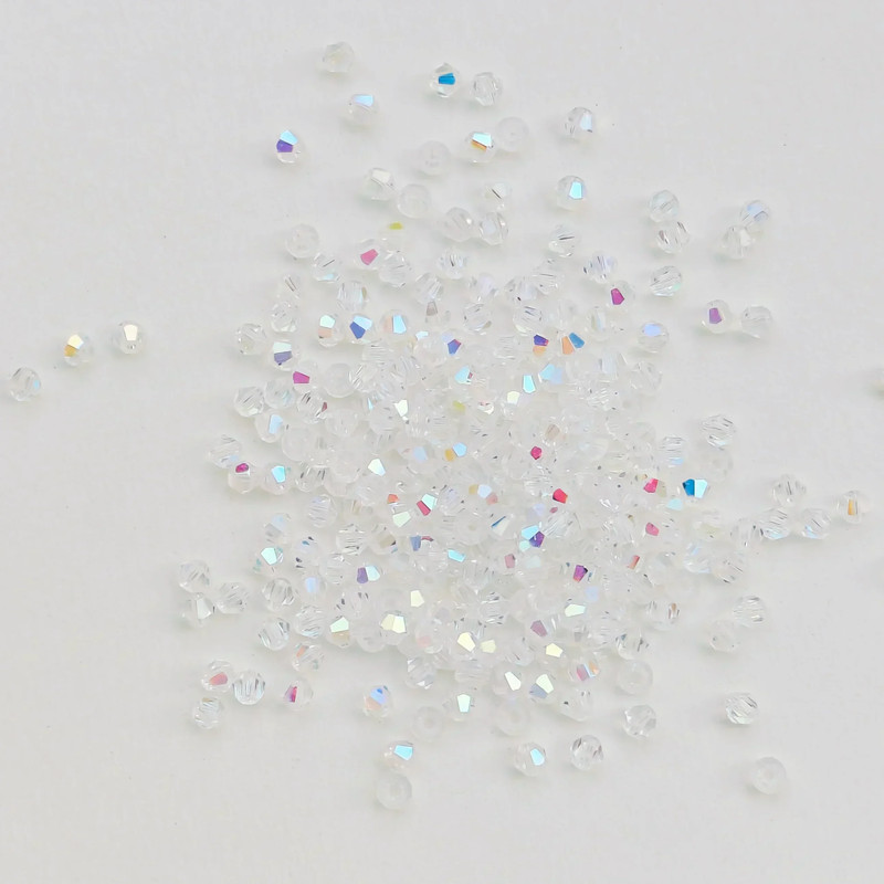 Shiny Faceted Austria Crystal Beads Bicone Spacer Loose Beads for DIY Jewelry Making Bracelets, Necklaces & Pendants