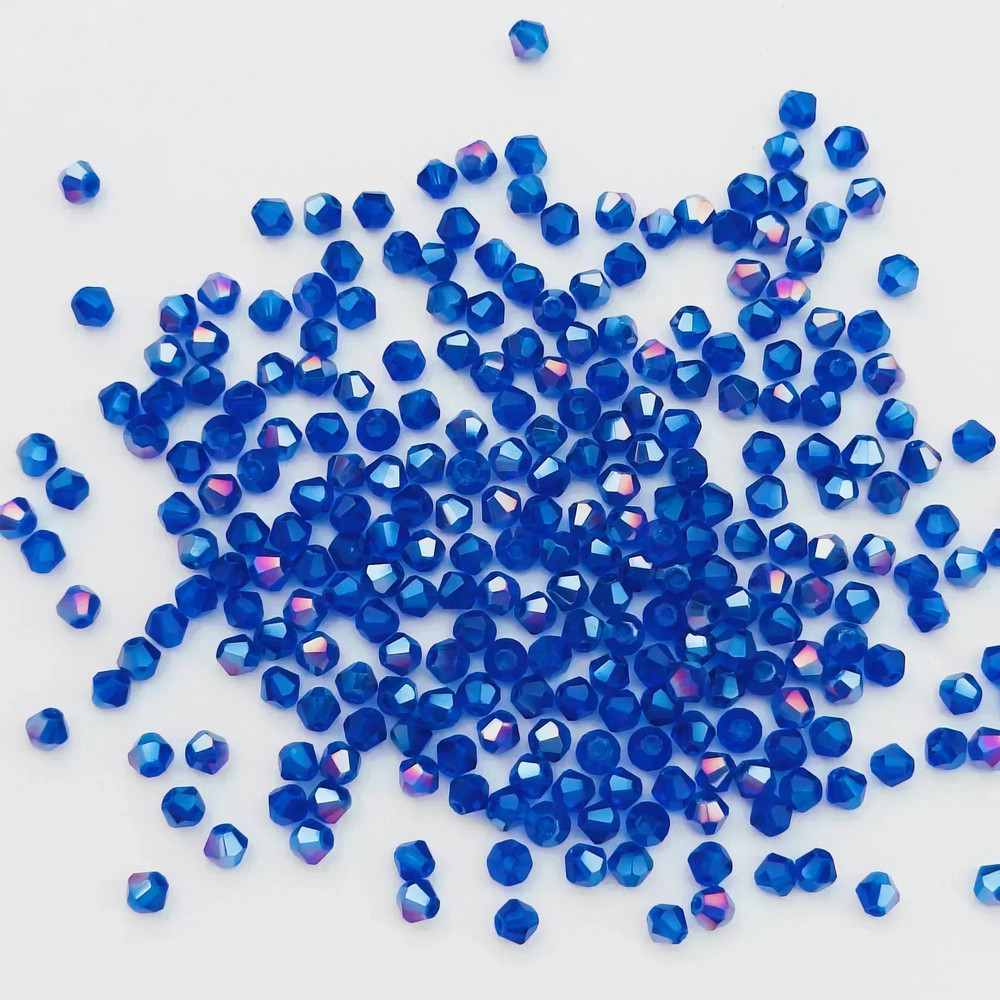 Shiny Faceted Austria Crystal Beads Bicone Spacer Loose Beads for DIY Jewelry Making Bracelets, Necklaces & Pendants