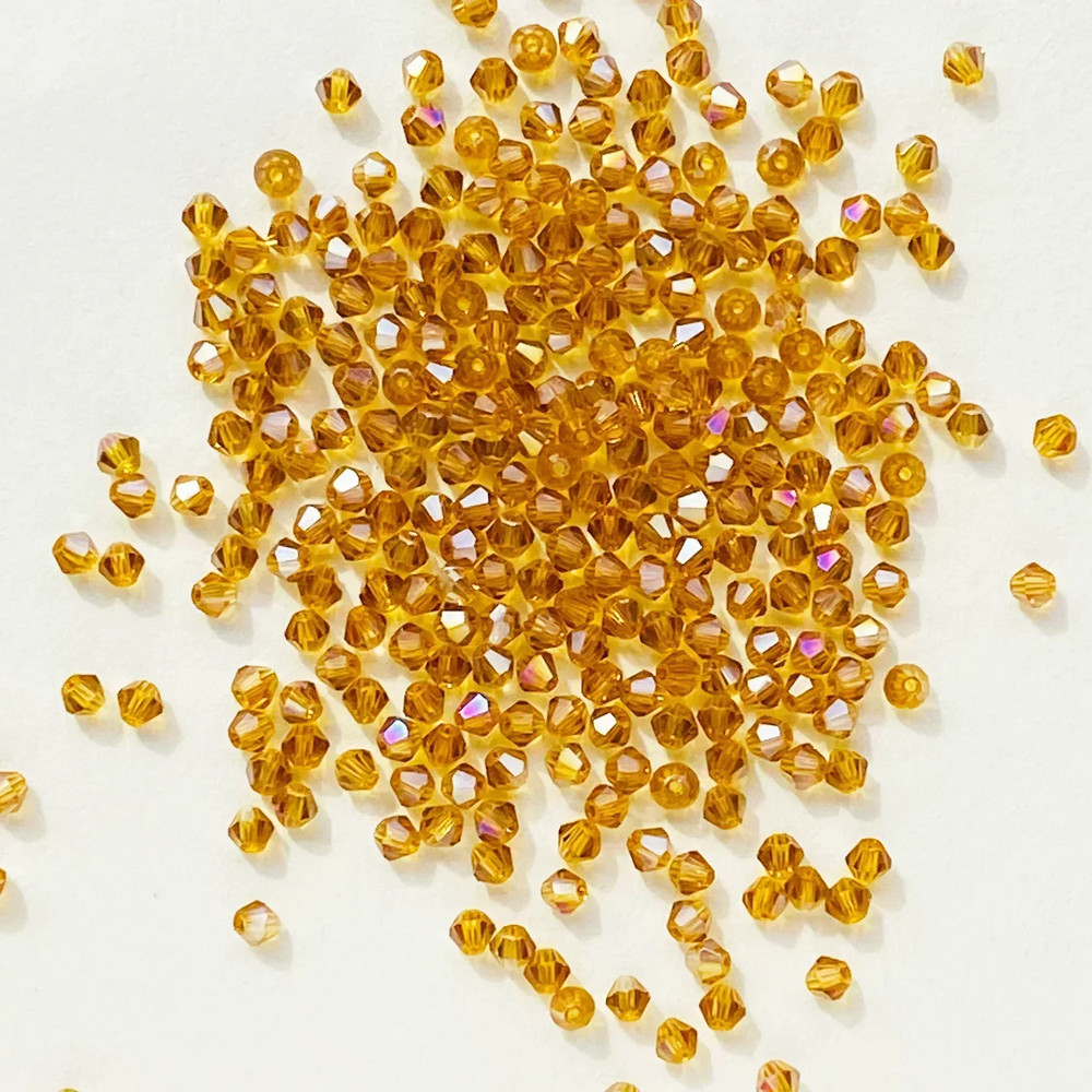 Shiny Faceted Austria Crystal Beads Bicone Spacer Loose Beads for DIY Jewelry Making Bracelets, Necklaces & Pendants