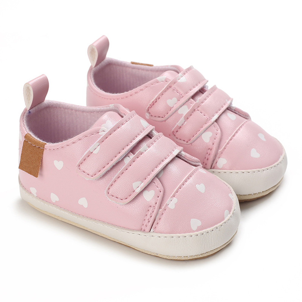 Meckior Baby Boy Girl PU Leather Sneakers NonSlip Lightweight First Walker Infant Crib Shoes With R 0