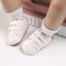 Meckior Baby Boy Girl PU Leather Sneakers NonSlip Lightweight First Walker Infant Crib Shoes With R 2