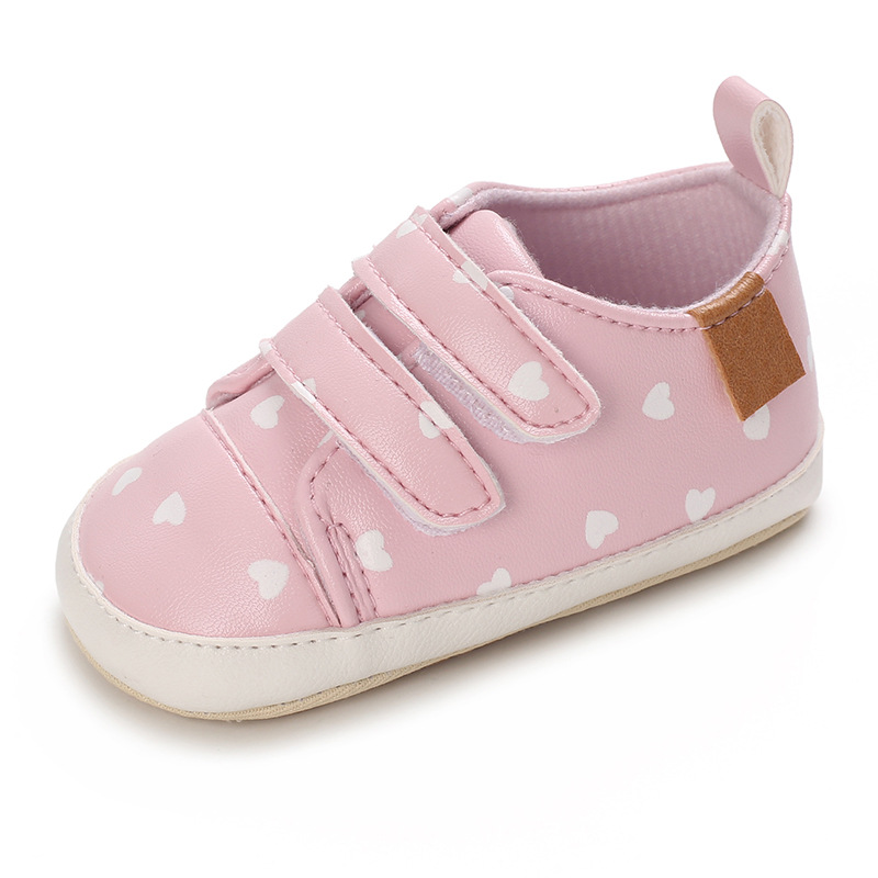 Meckior Baby Boy Girl PU Leather Sneakers NonSlip Lightweight First Walker Infant Crib Shoes With R 4