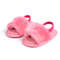 Meckior Baby Boys Girls Sandals, Fluffy Baby Shoes with Soft Cotton Sole, Anti-Slip Toddler First Walkers & Indoor Baby