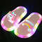 LED Girl Slippers Children, Baby Bathroom Sandals Kids Shoes, Light Up Slippers for Toddler Boys & Girls