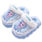 Frozen Girls Disney Princess Elsa Winter Cotton Home Slippers, Warm Non Slip Baby Slippers for Kids in Pink and Blue