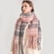 Thick Warm Korean Winter Imitation Cashmere Scarf with Tassels, Student Neck Shawl, Bufanda Blanket Wrap