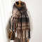 Thick Warm Korean Winter Imitation Cashmere Scarf with Tassels, Student Neck Shawl, Bufanda Blanket Wrap