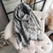 Ethnic Style Luxury Brand Two-Sided Scarf Pashmina Cashmere Soft Warm Fringe Shawl Coldproof Windproof Winter Blanket