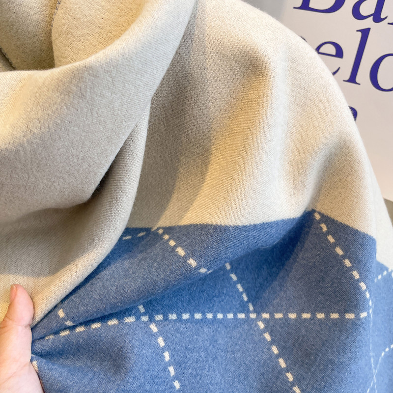 Luxury Designer Cashmere Scarf Women Winter Shawl & Wraps Hijab Thick Blanket Ladies Long Pashmina Echarpe Neckerchief