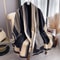Elegant Luxury Brand Two-Sided Jacquard Scarf Pashmina Cashmere Soft Warm Fringe Shawl Cozy Winter Coldproof & Windproof