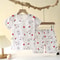 Soft Breathable Baby Children Clothes Set, Popular in SummCottonSafe Cute Cartoon Short Sleeve Home Pajama Set