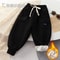 Winter Sweatpants for Boys & Girls, Thick Casual Pants, Loose Sports Trousers with Baby Pockets, Student Warm Kids Pants