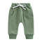 Baby Boys Jogger Trousers, Elastic Waist Sweatpants with Drawstring & Pockets, Solid Casual Pants for Spring